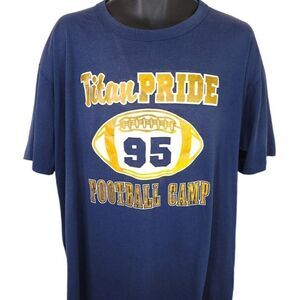 Titan Pride Football Camp T Shirt Vintage 90s Made In USA Mens Size 2XL